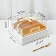 Коробка для 4 пирожных (22.5х22.5х12см) - Магазин товаров для кондитеров - Cake Box, Екатеринбург