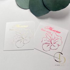 Открытки брендированные индивидуальные 5*5см  (50шт) - Магазин товаров для кондитеров - Cake Box, Екатеринбург