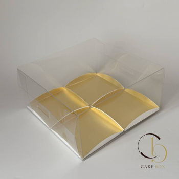 Коробка для 4 пирожных (20х20х10см) 50шт - Магазин товаров для кондитеров - Cake Box, Екатеринбург